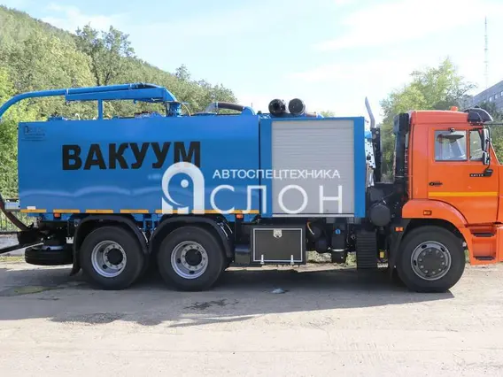 Вакуумная автоцистерна Комбинированная каналопромывочная машина КМВС-6/5 на шасси КАМАЗ 65115-48 (насос DL-250) 2025 года новый фото 3