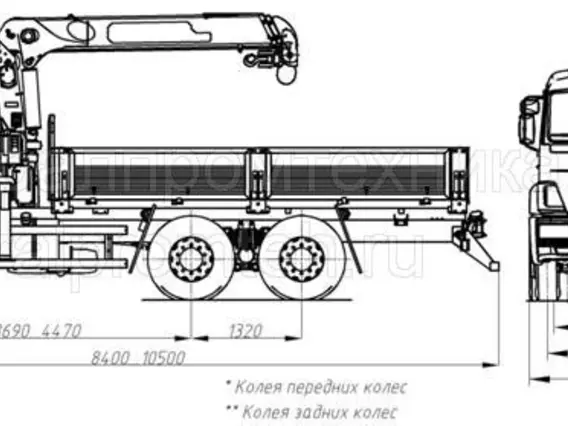 Самопогрузчик Камаз 65115 б/у