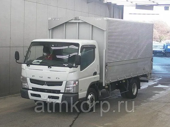 Грузовик фургон бабочка MITSUBISHI CANTER кузов FEB80 гв 2011 груз 3,5 тн объем 17,27 куб м пробег 77 т.км б/у