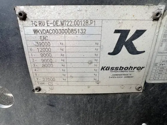 Полуприцеп-контейнеровоз Kassbohrer CS 2017 года б/у фото 5