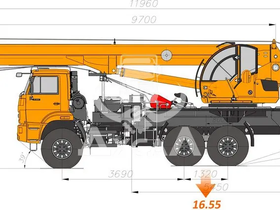 Автокран Камаз 43118 2020 года новый