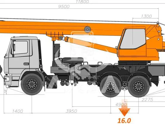 Автокран Камаз 43118 2020 года новый