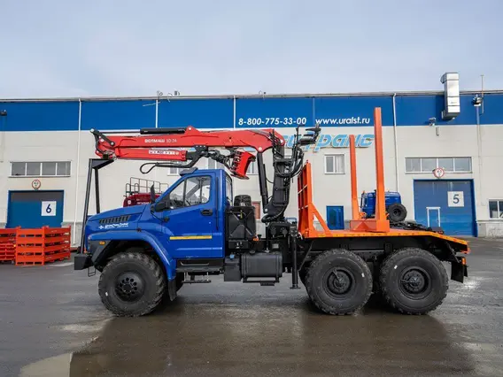 Лесовоз с КМУ Урал NEXT 5557-6151-72 2025 года новый