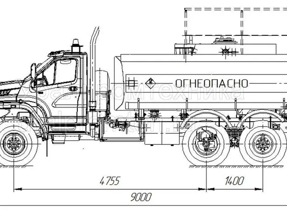 Автотопливозаправщик Урал 4320 NEXT  новый