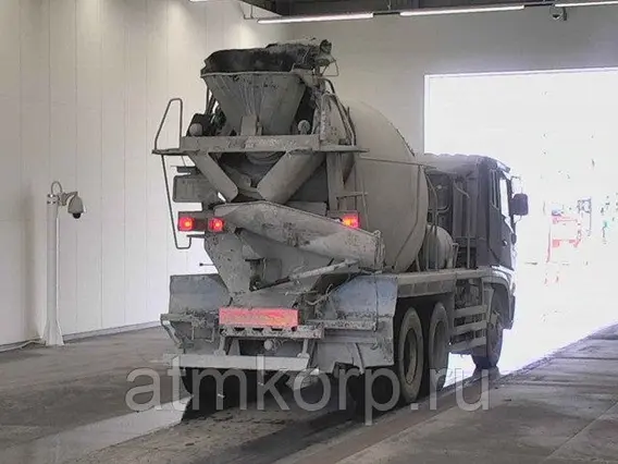 Бетоносмеситель Автобетоносмеситель Mitsubishi Fuso кузов FV515JXD г 1997 миксер грузоподъемность 9.92 тн пробег 386 т.км б/у фото 5