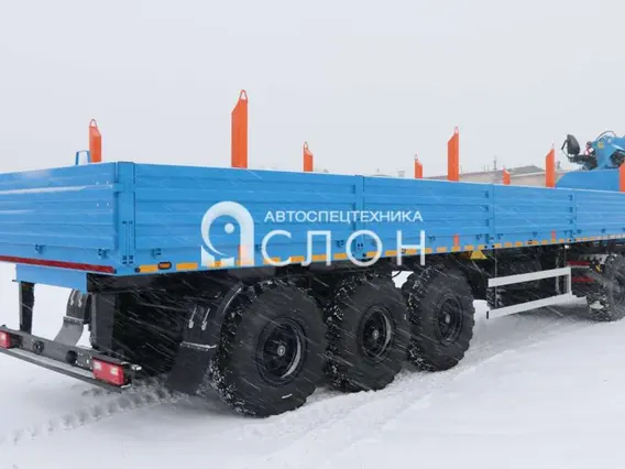 Бортовой Полуприцеп бортовой (длина 12 м, грузоподъемность 30 т, с кониками) 2025 года новый фото 6