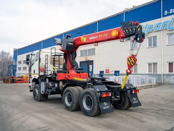 Тягач с КМУ FAW 3250 2025 года новый фото 2