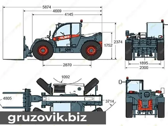 Телескопический погрузчик Bobcat TL360 2016 года б/у