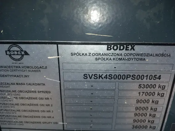 Самосвальный полуприцеп Bodex KIS 4WA1 2023 года б/у фото 7