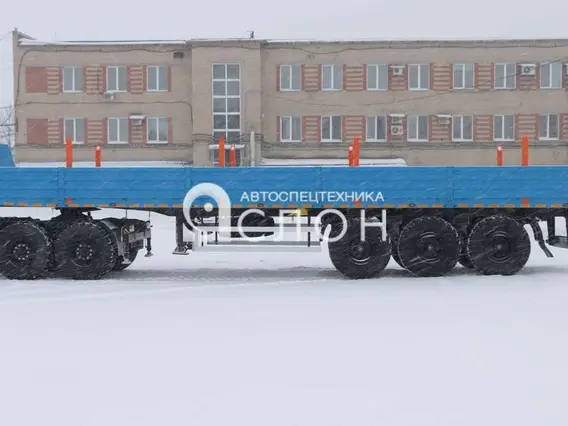 Бортовой Полуприцеп бортовой (длина 12 м, грузоподъемность 30 т, с кониками) 2025 года новый фото 8