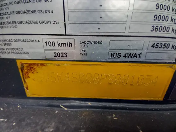 Самосвальный полуприцеп Bodex KIS 4WA1 2023 года б/у фото 8