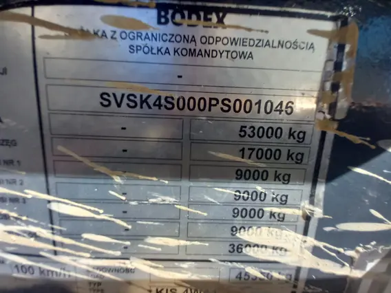 Самосвальный полуприцеп Bodex KIS 4WA1 2023 года б/у фото 7