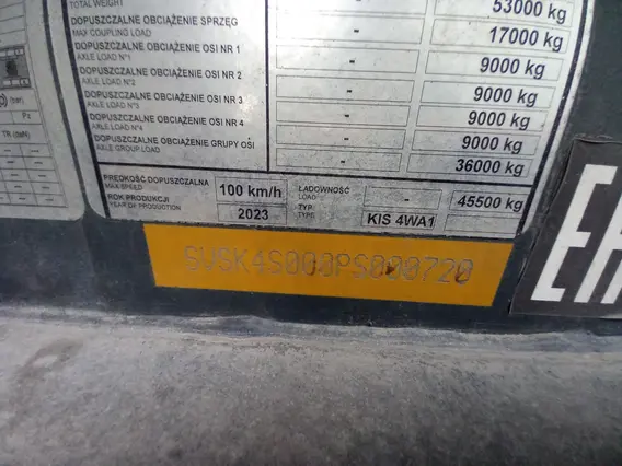 Полуприцеп самосвальный BODEX KIS 4WA1 2023 года б/у фото 8