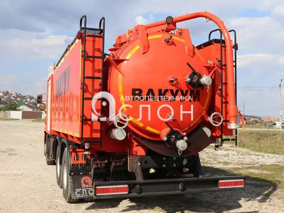 Вакуумная автоцистерна Комбинированная каналопромывочная машина КМВС-10/5 на шасси КАМАЗ 65115-50 (насос PNR-122) 2025 года новый фото 9