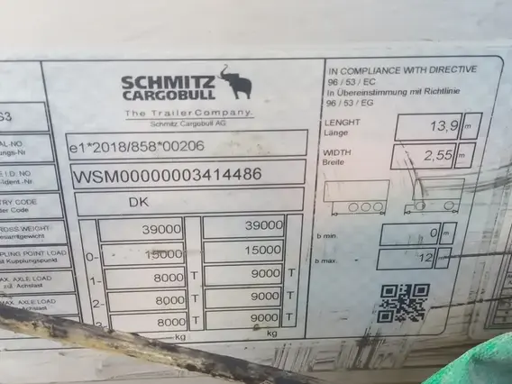 Тентованный полуприцеп Schmitz Cargobull SCS 24/L - 13.62 EB 2023 года б/у фото 8