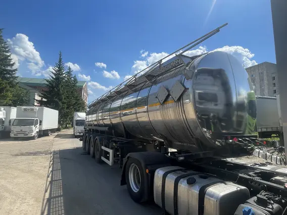 Пищевой полуприцеп-цистерна СПЕЦАВТОМАШ 6377А4 2023 года б/у фото 7
