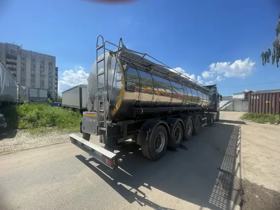 Пищевой полуприцеп-цистерна СПЕЦАВТОМАШ 6377А4 2023 года б/у фото 3