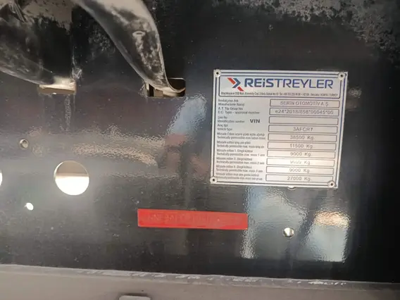 Тентованный полуприцеп REISTREYLER 3AFCRT06 2024 года б/у фото 8