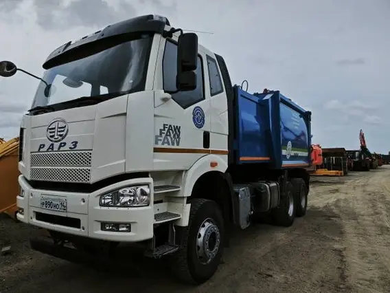 Мусоровоз FAW J6 2023 года б/у фото 2