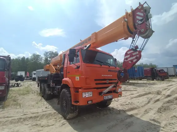 Автокран Камаз 43118 Ивановец КС-2573 2024 года б/у фото 4