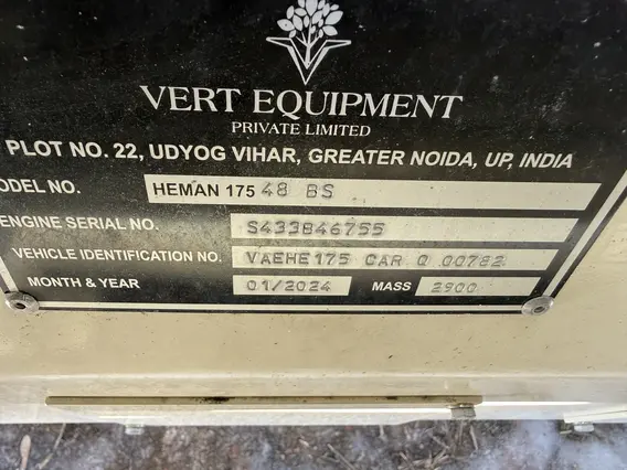 Экскаватор-погрузчик VERT EQUIPMENT Heman 175 48 BS III 2024 года б/у фото 11