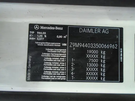 Седельный тягач Mercedes-Benz Axor 2016 года б/у фото 7