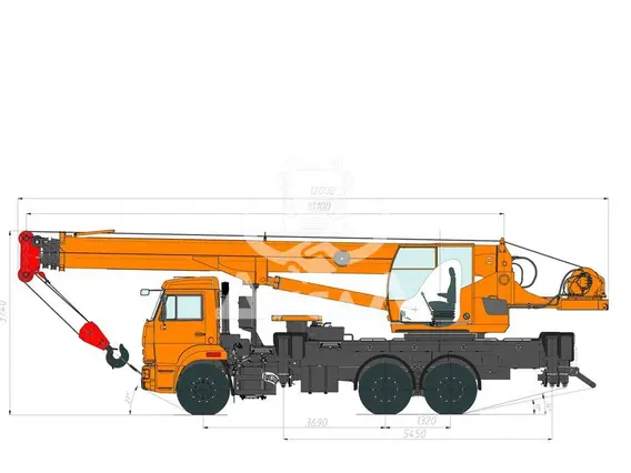 Автокран Камаз 65115 2020 года новый