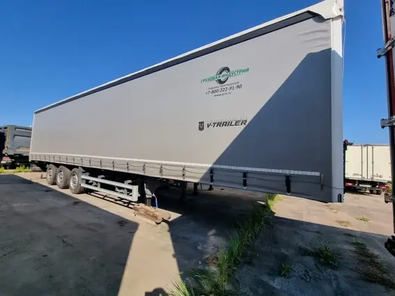 Тентованный полуприцеп V-TRAILER VTPP35 2023 года б/у фото 4