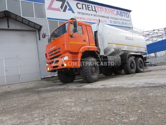 Пищевая автоцистерна АЦПТ АЦПТ-17 Камаз 65224-53 (насос СВН-80)  б/у