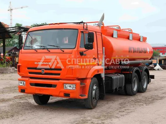 Бензовоз АТЗ-15 на шасси Камаз 65111-3960-50 (насос НМШ 8-25 6,3/25)  б/у