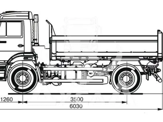 Самосвал Камаз 43253  б/у