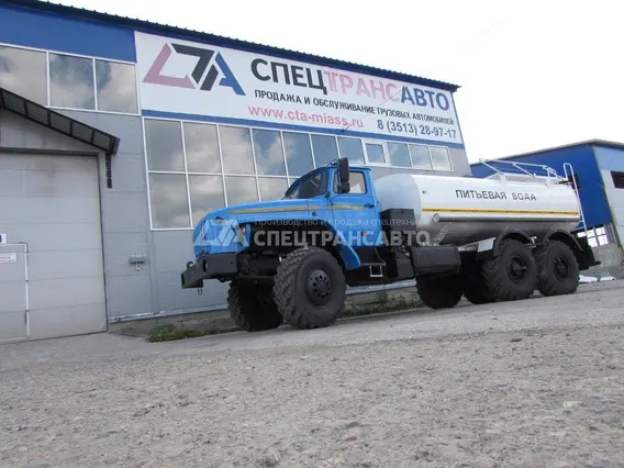 Пищевая автоцистерна АЦПТ АЦПТ-10 на шасси Урал 4320-60Е5 (насос СВН-80)  б/у