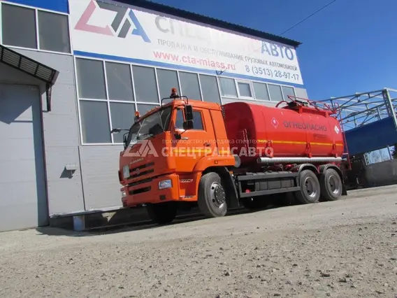 Автотопливозаправщик АТЗ-17 на шасси Камаз 65115-3966-50 (насос НМШ 8-25 6,3/25)  б/у