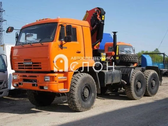 Тягач с КМУ Камаз 65222 2025 года новый фото 2