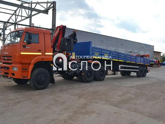 Тягач с КМУ Камаз 65222 2025 года новый