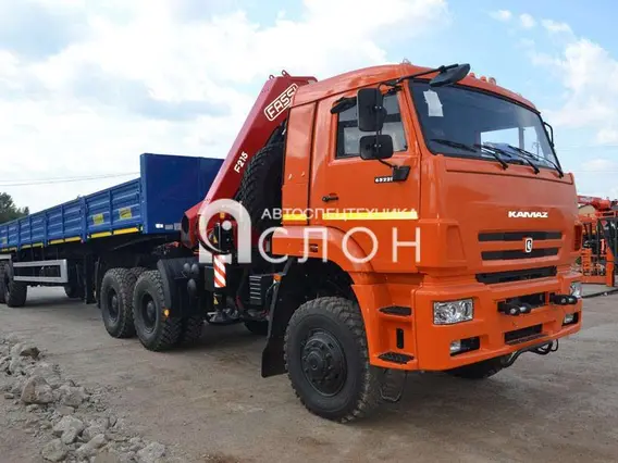 Тягач с КМУ Камаз 65222 2025 года новый фото 2
