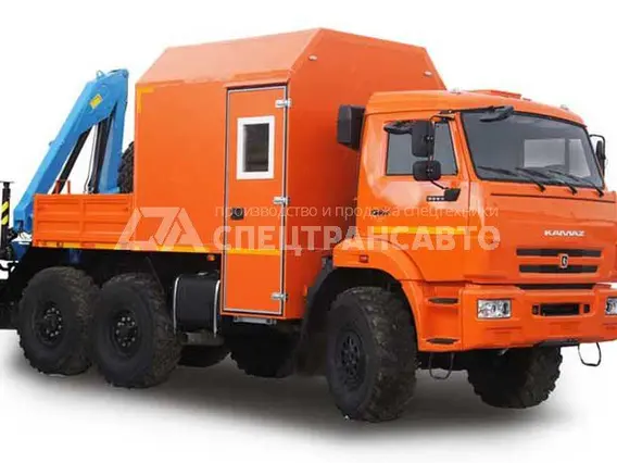 Самопогрузчик ГПА 6+2 откр. с КМУ ИМ-15 Камаз 43118 (спальное место)  б/у