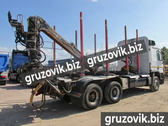 Лесовоз с КМУ Mercedes-Benz Actros 2014 года б/у фото 3