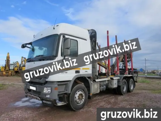 Лесовоз с КМУ Mercedes-Benz Actros 2014 года б/у
