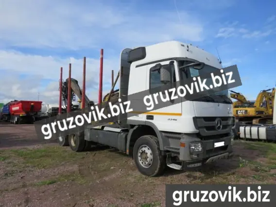 Лесовоз с КМУ Mercedes-Benz Actros 2014 года б/у фото 2