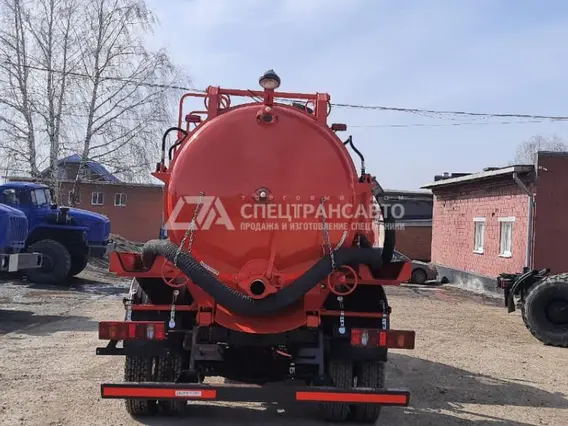 Вакуумная автоцистерна МВС-3,5 ГАЗОН на шасси ГАЗ С41R13 (насос PNR-124)  б/у фото 2