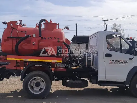 Вакуумная автоцистерна МВС-3,5 ГАЗОН на шасси ГАЗ С41R13 (насос PNR-124)  б/у фото 3