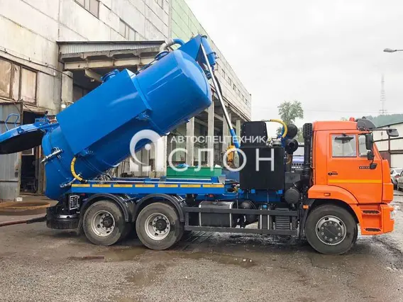 Вакуумная автоцистерна Камаз 65115 2025 года новый фото 2