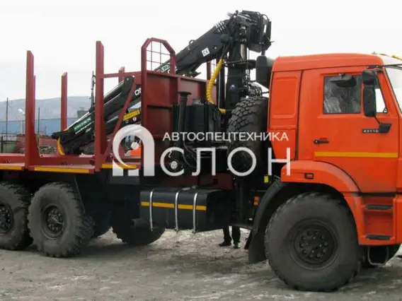 Лесовоз с КМУ Камаз 43118 2025 года новый