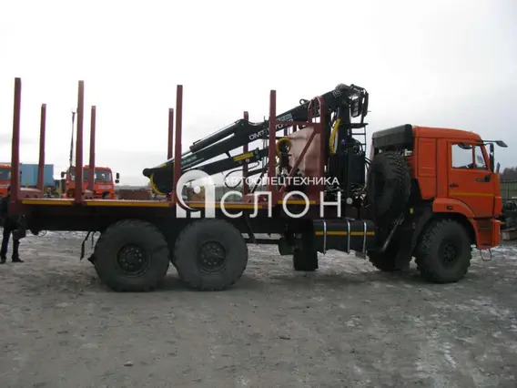 Лесовоз с КМУ Камаз 43118 2025 года новый фото 2