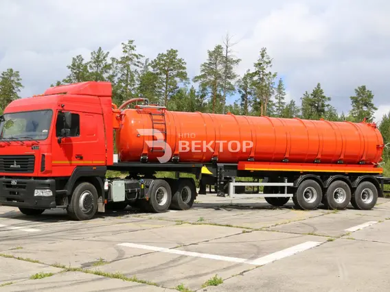 Полуприцеп-цистерна вакуумная ВЕКТОР ППЦВ-30ОД  б/у фото 2