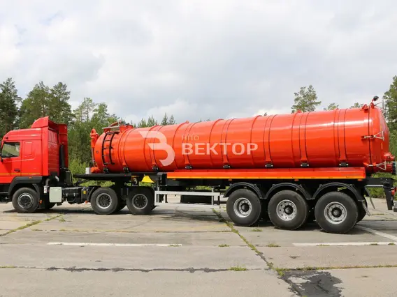 Полуприцеп-цистерна вакуумная ВЕКТОР ППЦВ-30ОД  б/у фото 4