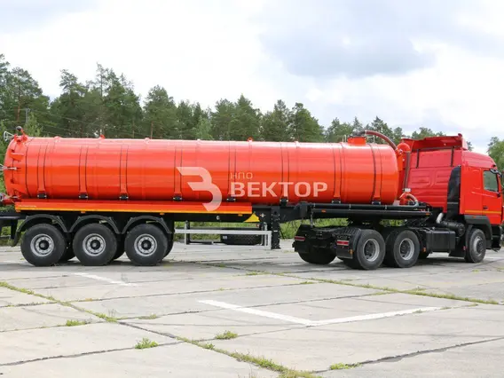 Полуприцеп-цистерна вакуумная ВЕКТОР ППЦВ-30ОД  б/у фото 7