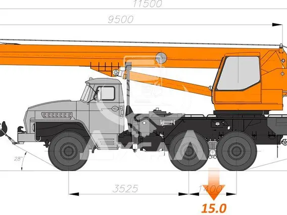 Автокран Урал 4320 2020 года новый
