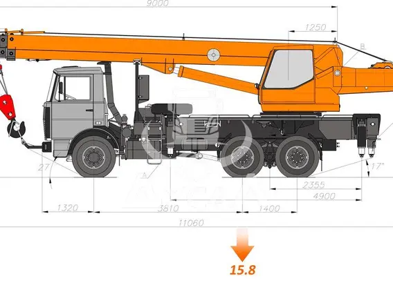 Автокран МАЗ 4371 2020 года новый